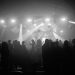 Guests under stage lights at an EMY Africa awards event in Accra