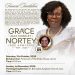 Funeral invitation for veteran Ghanaian actress Grace Naa Kwarley Nortey, 1937–2026, showing her portrait and the State House burial service date